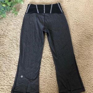 Grey and black lululemon leggings